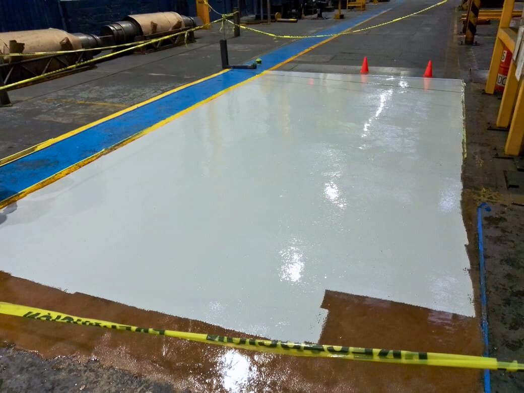 Reparación de Superficies de Concreto en Planta Procesadora de Metales