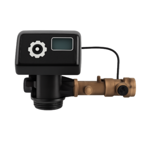Válvula AQT-290FM-NX con capacidad de 106 gpm y retro lavado para tanques de hasta 21”. Control ajustable de 5 ciclos, ideal para sistemas de tanque único o múltiple.